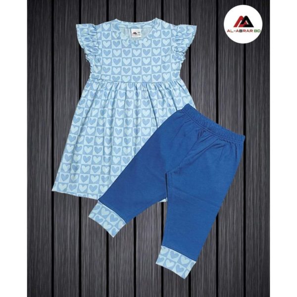 Girls Frock & 3 quarter set